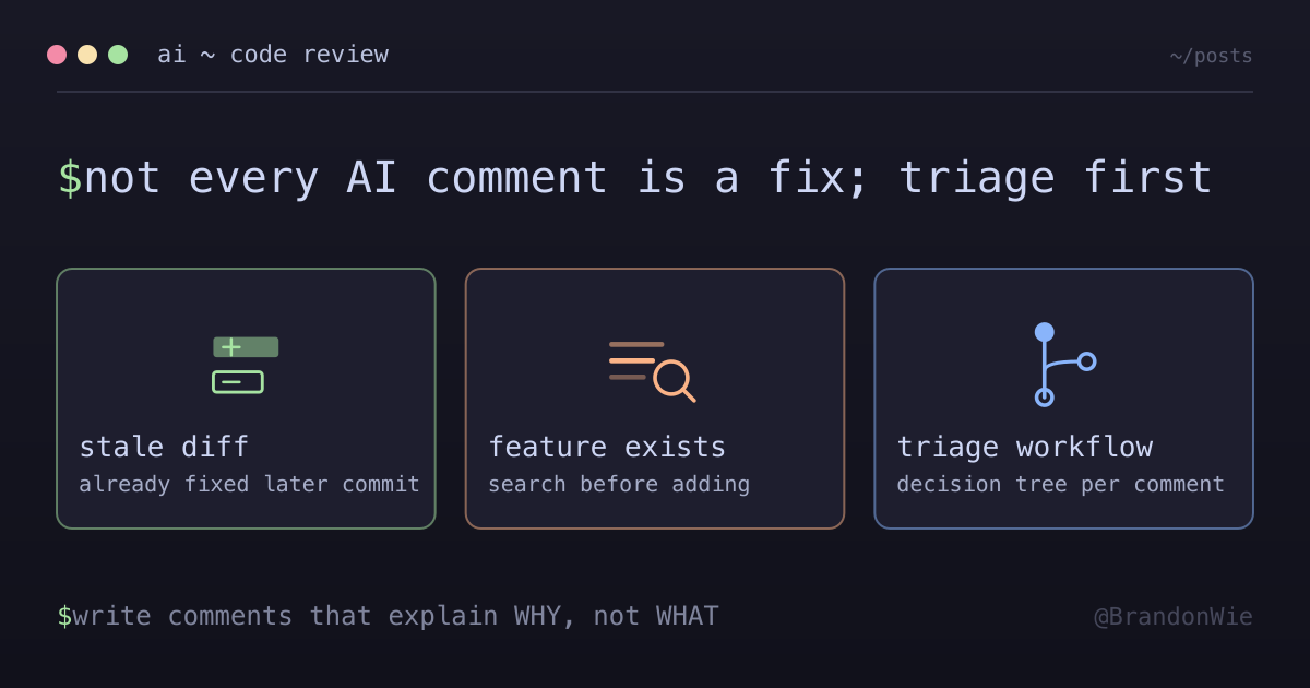 Generated topic image for AI code review patterns